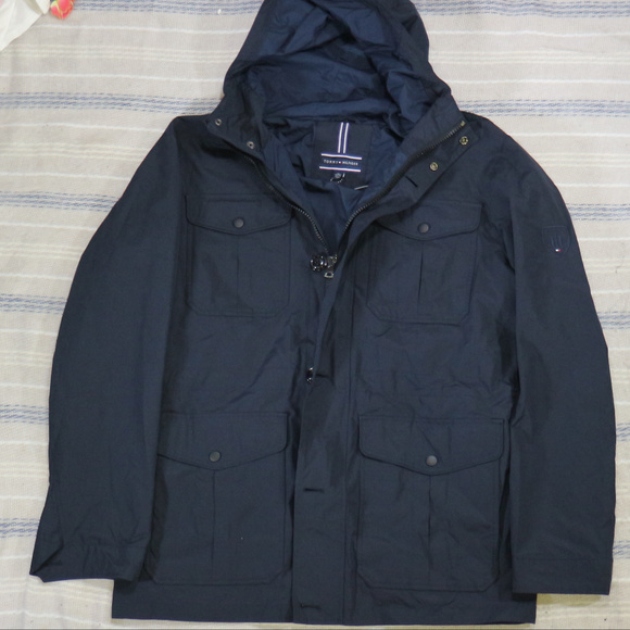 New TOMMY HILFIGER Windbreak Hooded Parka Jacket - Picture 4 of 8